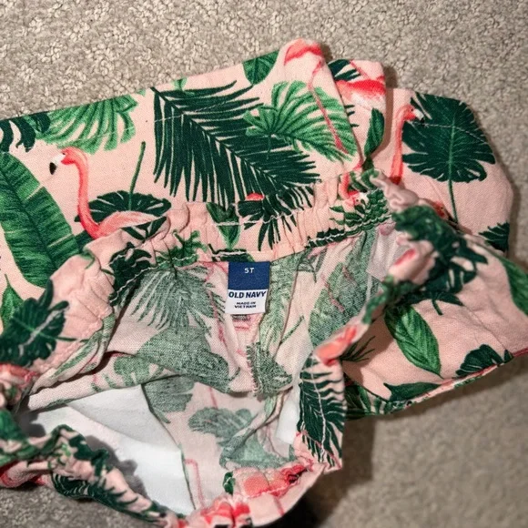 Kids Tropical Flamingo Matching Set Size 5T - Picture 5 of 8